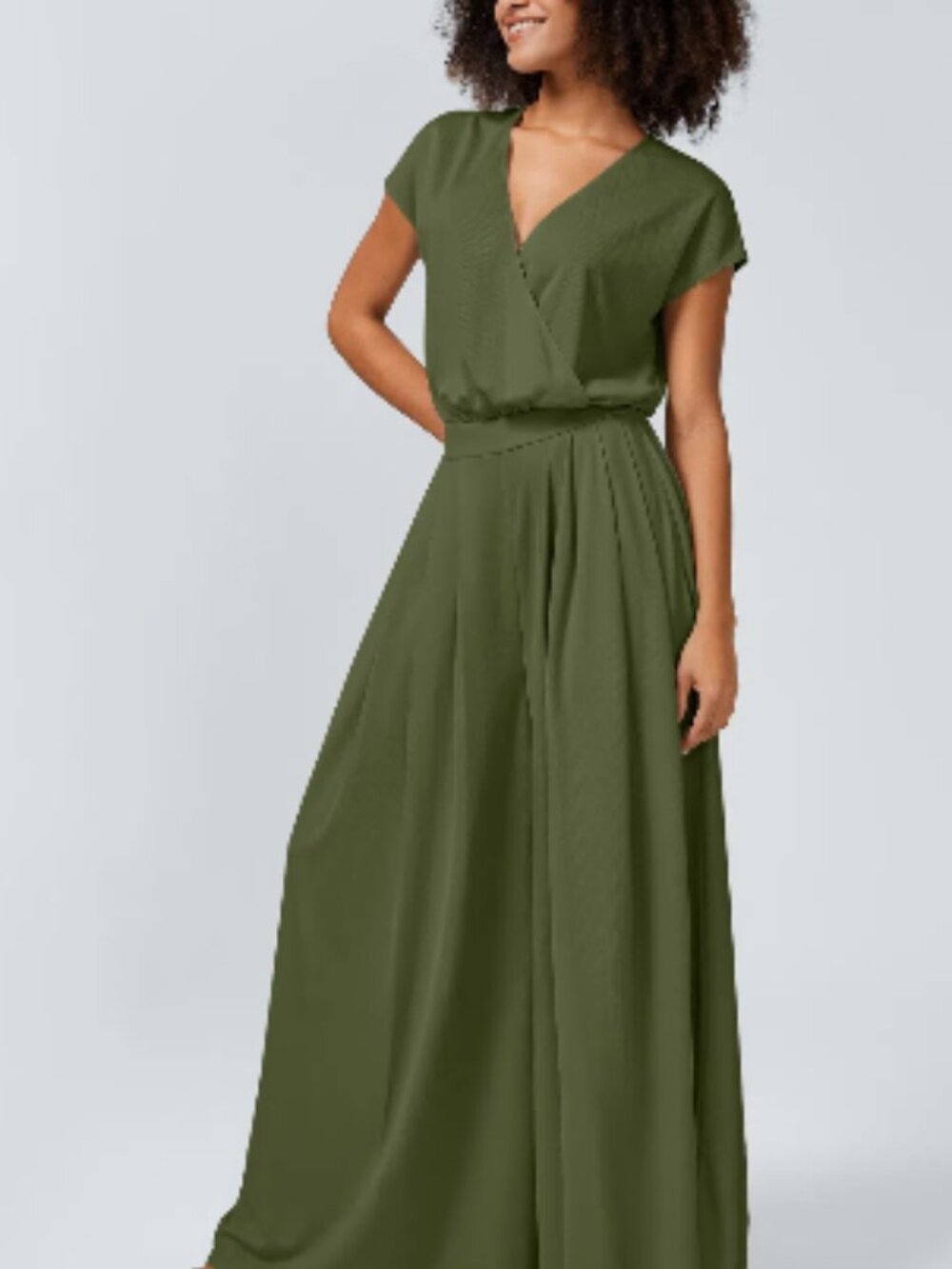 Halara Olive Green Women's wide leg jumpsuit Sz XL